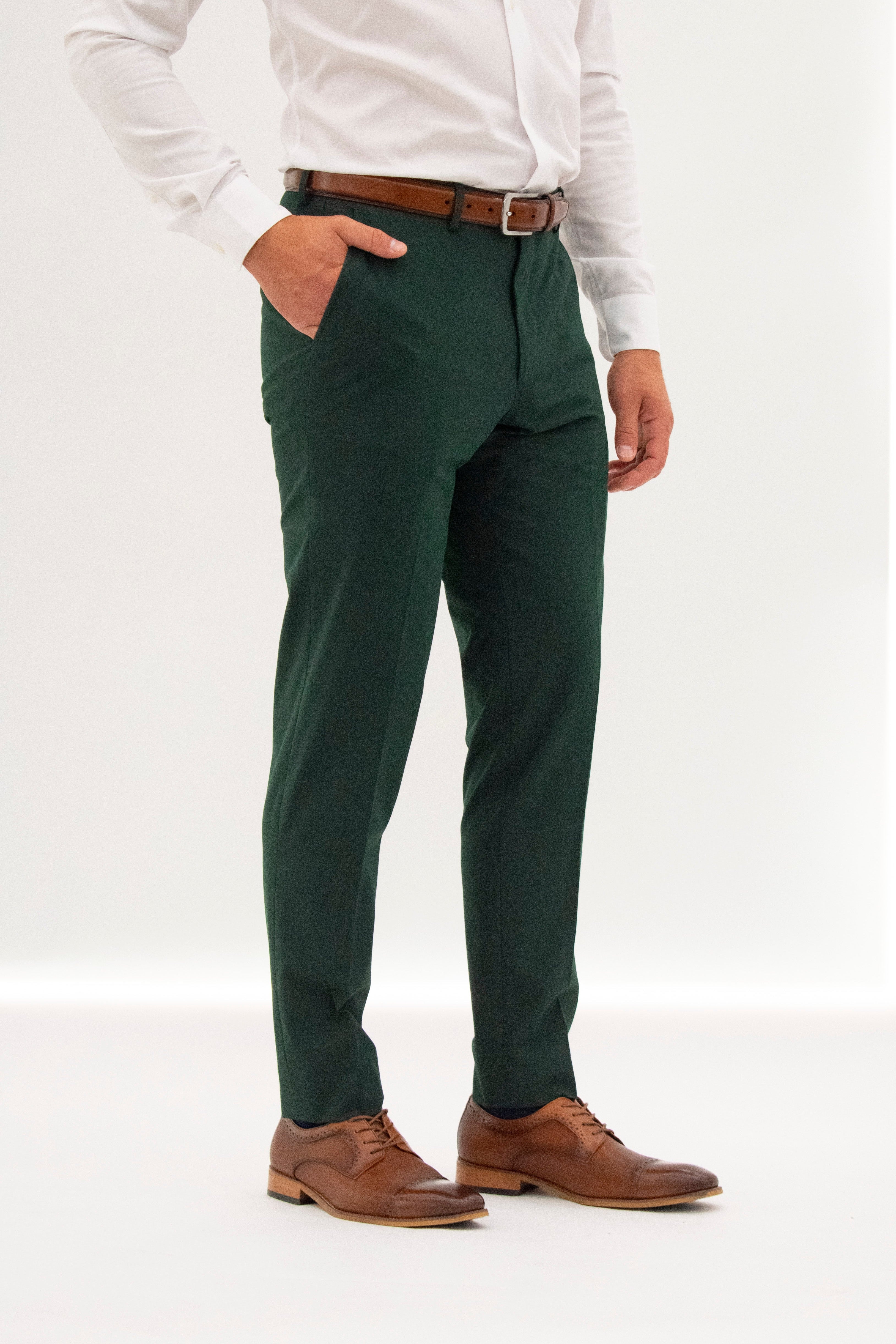 Men's Green Suit Pants