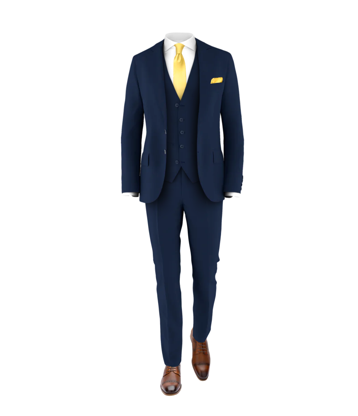 navy blue suit and gold dress Bride in Gold Dress and Groom in Navy Suit