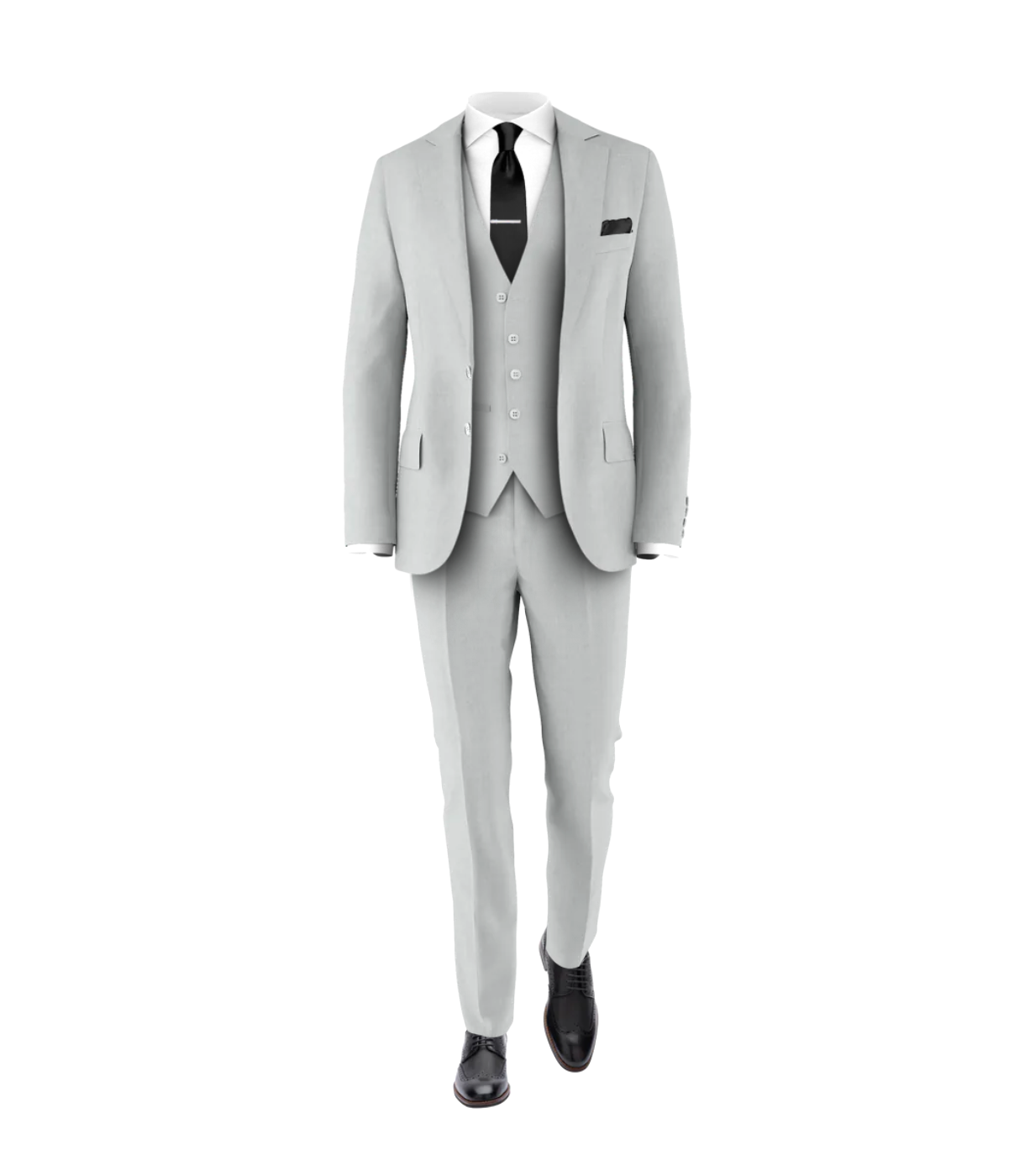 Silver Suit Black Tie Shop Wedding Suits at Grooms Club