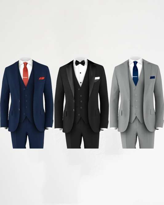Light Grey Suit & Royal Blue Tie | Wedding Suit & Tuxedo for Groom Light Grey Suit & Royal Blue Tie | Wedding Suit & Tuxedo for Groom