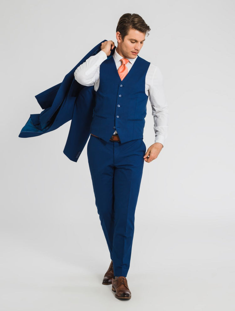 Blue Tuxedo Vest