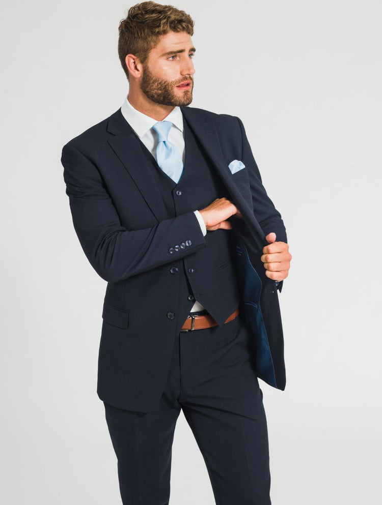 Navy Tuxedo Vest