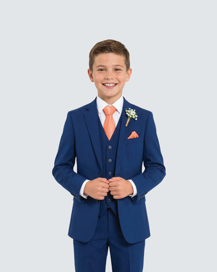 boys suits and dress shirts Tropical Blue Linen Boys Suit