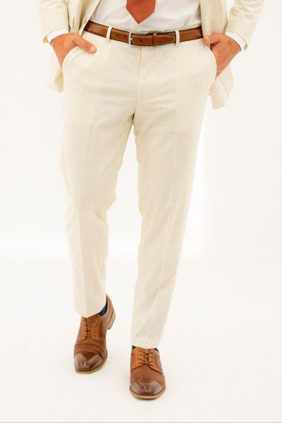 Men's Tan Suit Pants