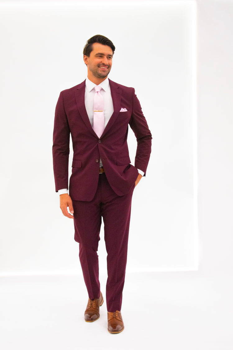 Men's Burgundy Suit Pants | Affordable & Comfortable Men's Burgundy Suit Pants | Affordable & Comfortable