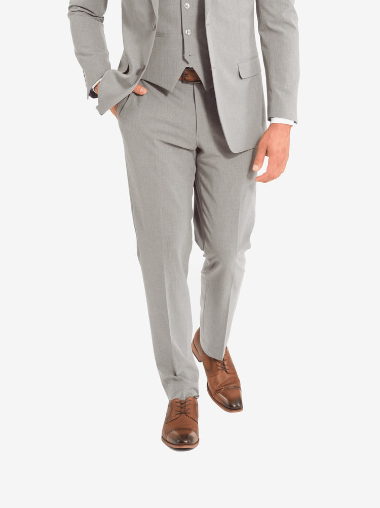 Men's Light Grey Suit Pants