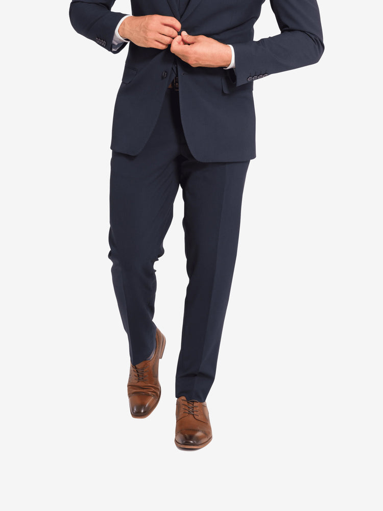 navy blue dress pants for wedding Men's Navy Blue Dress Pants, 35 XLong, Slim Fit