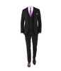 Black Suit Purple Tie