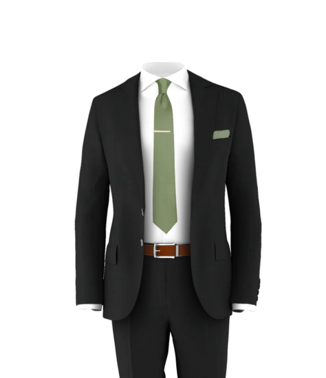 Black suit shirt tie sales