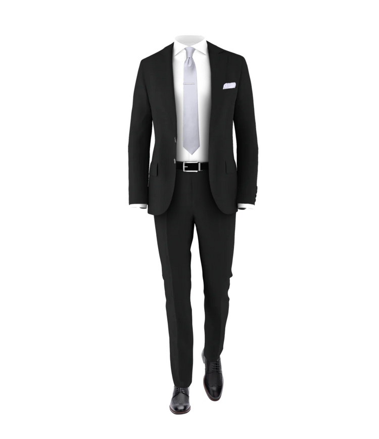 black dress shirt with silver tie Black Dress Shirt with Silver Tie Outfits For Men (9 ideas & outfits)