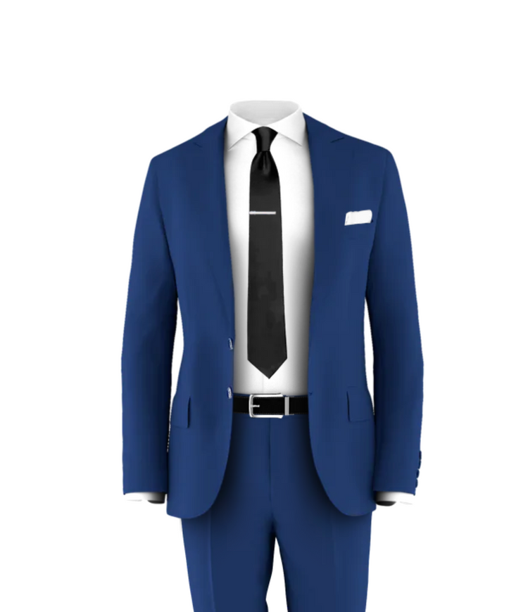 Blue Suit Black Tie