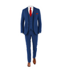 Blue Suit Fire Red Tie