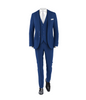 Blue Suit Grey Tie