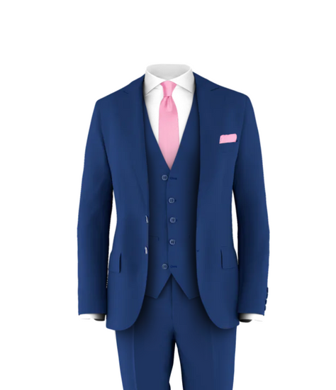 Blue Suit Pink Tie Shop Wedding Suits at Grooms Club