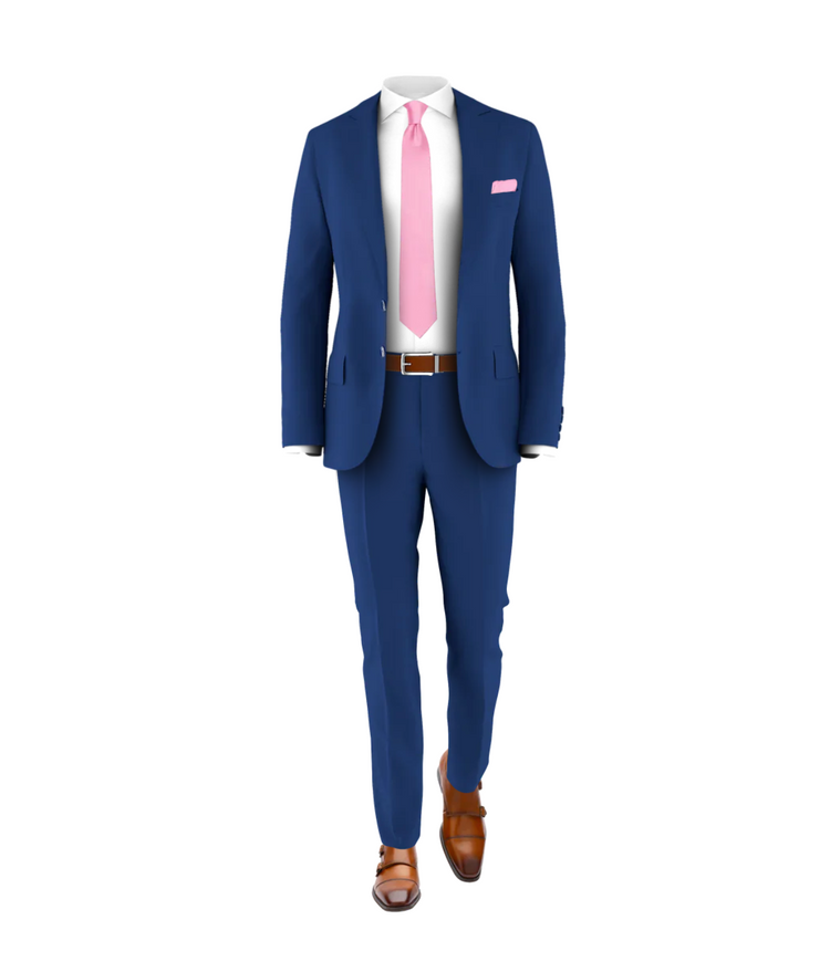 Blue Suit Pink Tie