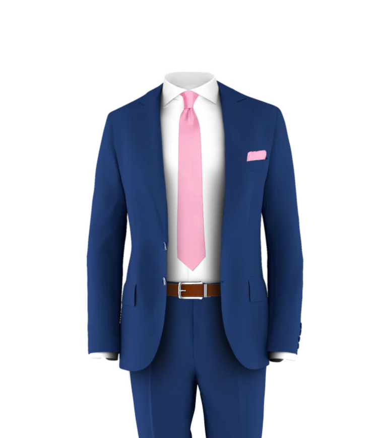 Blue Suit Pink Tie