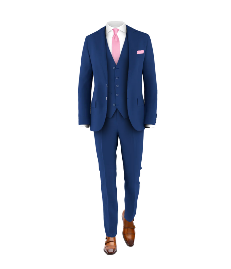 Blue Suit Pink Tie