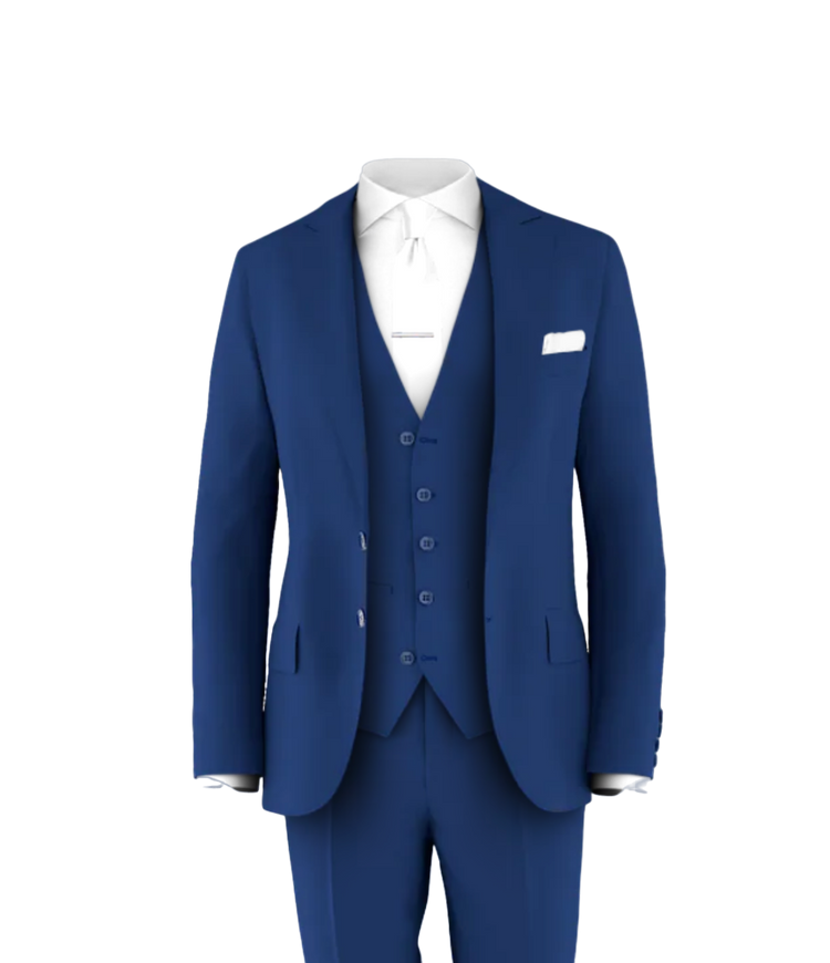 Blue Suit White tie