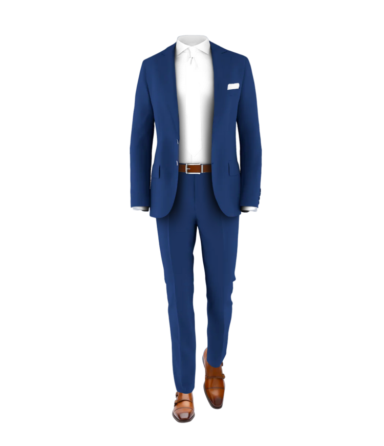 Blue Suit White tie
