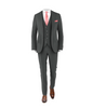 Charcoal Suit Rose Tie