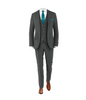 Charcoal Suit Teal Tie