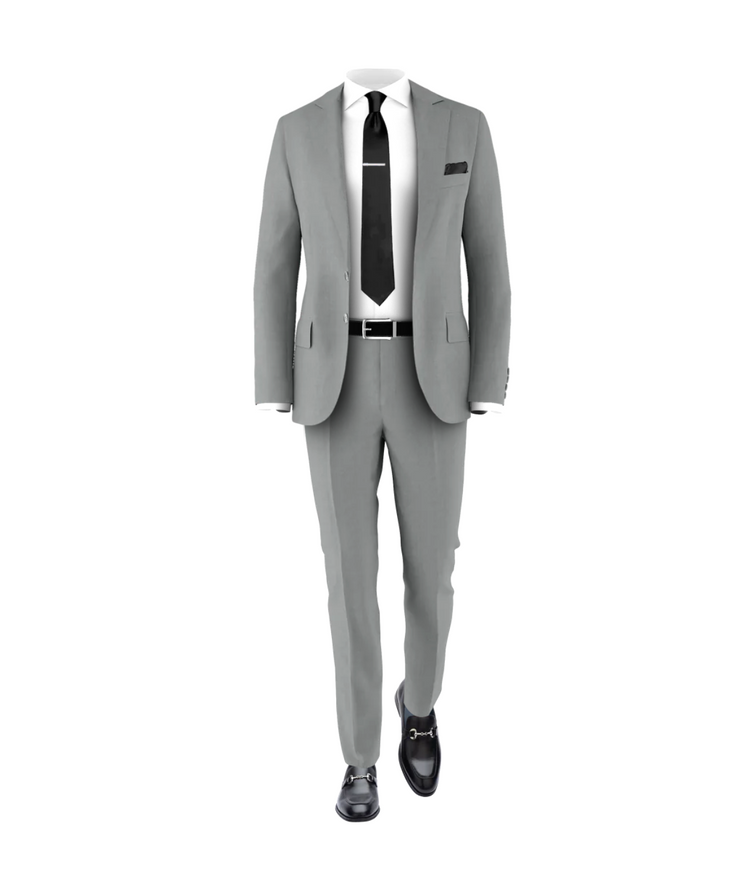 Light Grey Suit & Black Tie | Wedding Suit & Tuxedo Light Grey Suit & Black Tie | Wedding Suit & Tuxedo