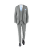 Light Grey Suit Powder Blue Tie