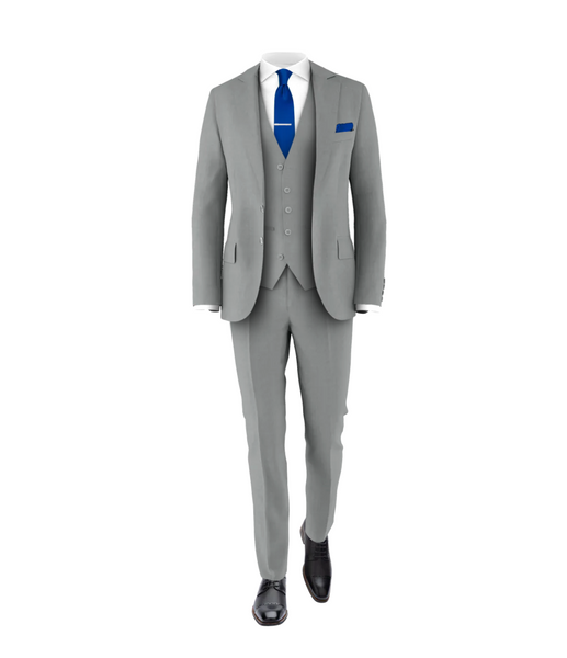 Light grey tux with light blue tie discount
