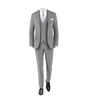 Light Grey Suit Silver Tie
