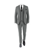 Medium Grey Suit Black Tie