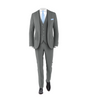 Medium Grey Suit Light Blue Tie
