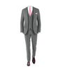 Medium Grey Suit Pink Tie