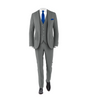 Medium Grey Suit Royal Blue Tie