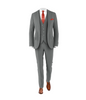 Medium Grey Suit Rust Tie