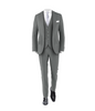 Medium Grey Suit Silver Tie