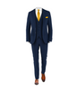 Navy Suit Gold Tie