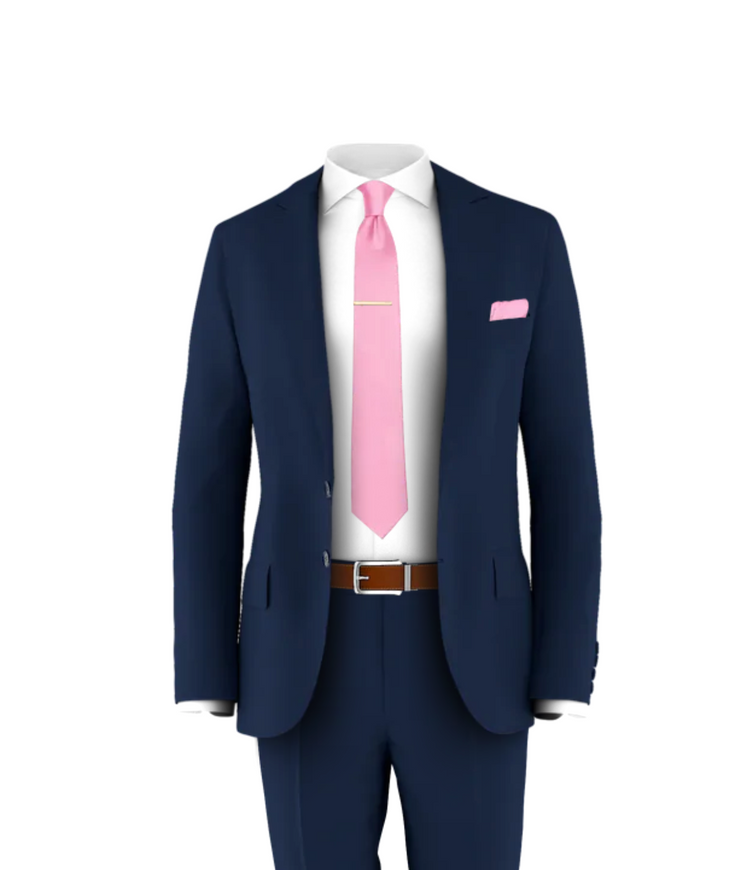 pink dress shirt blue tie POV: You finally found the perfect shirt and tie combo that doesn't feel like a costume. Get ready to elevate your style game. Capturing the essence of a modern gentleman, one
