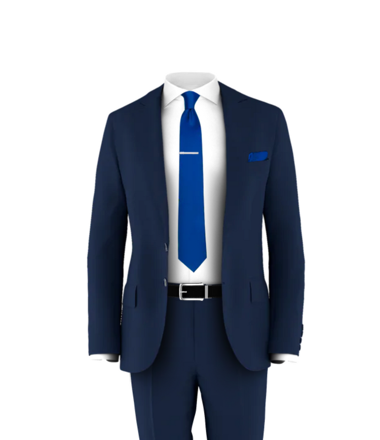 Navy Suit Royal Blue Tie