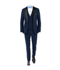 Navy Tuxedo Suit Light Blue Tie