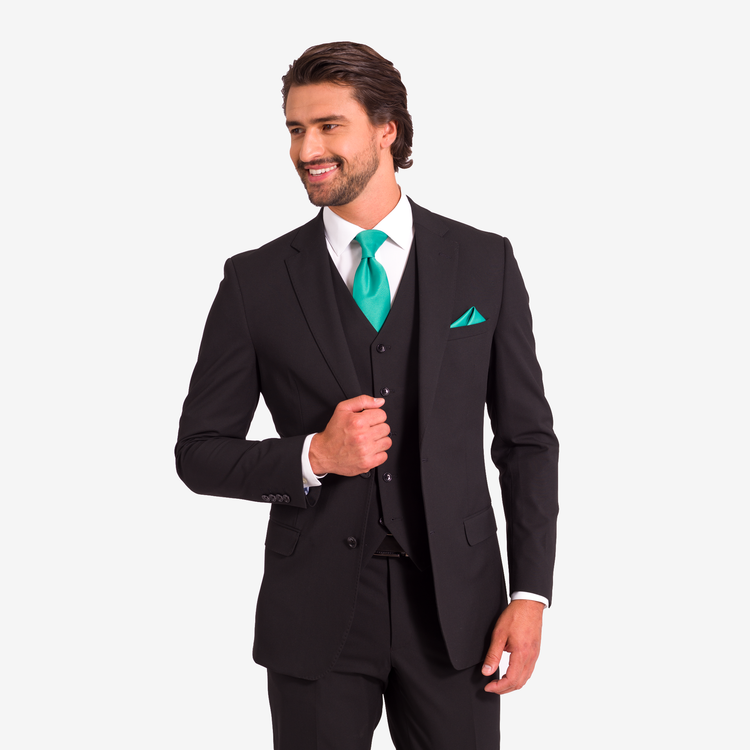 Black and turquoise tuxedo deals