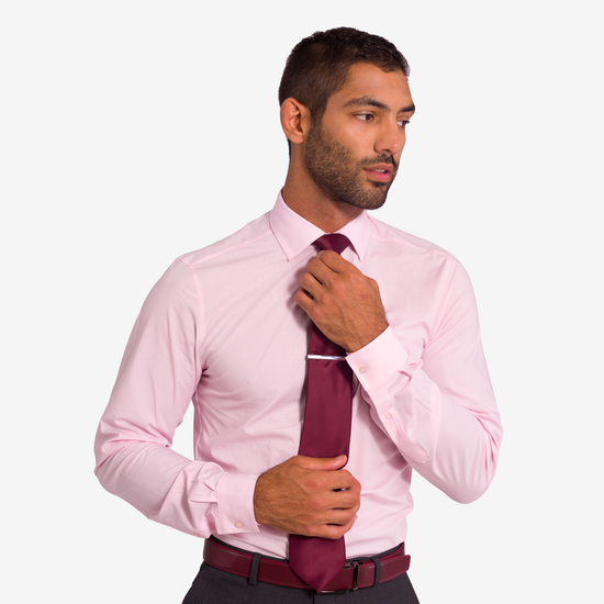 pink dress shirt