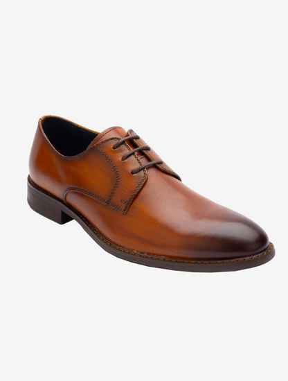 club room dress shoes CLUBROOM Mens Navy Moc Toe Comfort Elliot Round Toe Lace-Up Boat Shoes 8 M